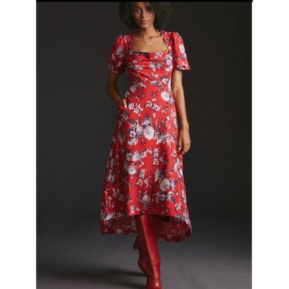 Maeve Puff-Sleeve Dress Size 10
